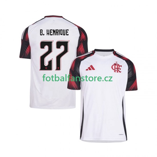 Muži Venkovní Dres CR Flamengo Bruno Henrique 27 2025-2026 Krátký rukáv