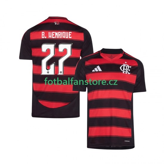 Muži Domácí Dres CR Flamengo Bruno Henrique 27 2025-2026 Krátký rukáv Muži Domácí Dres CR Flamengo Bruno Henrique 27 2025-2026 Krátký rukáv