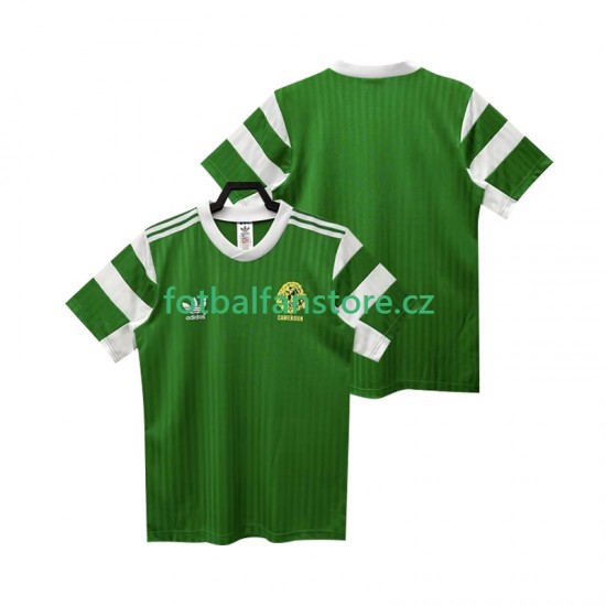 Muži Retro Domácí Dres Kamerun 1990 Krátký rukáv