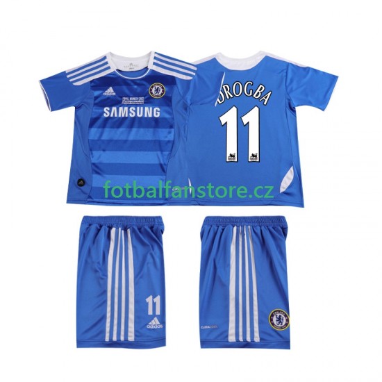 Dětský Retro Domácí Dres Chelsea DROGBA 11 2011 2012 Krátký rukáv