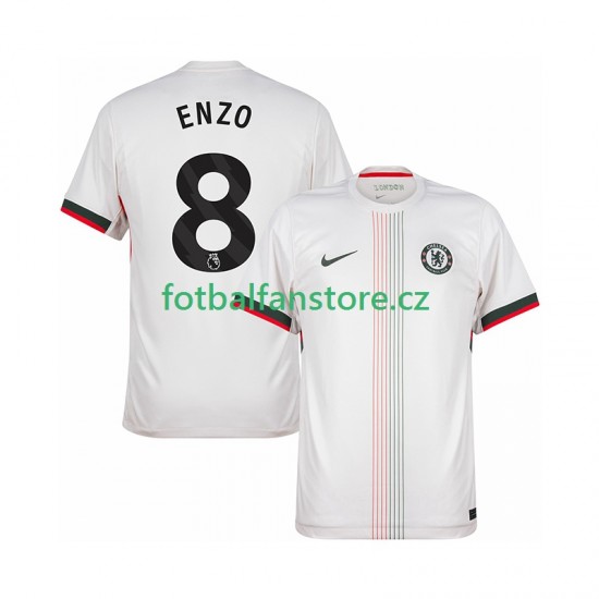 Muži Venkovní Dres Chelsea Enzo Fernandez 8 2025-2026 Krátký rukáv Muži Venkovní Dres Chelsea Enzo Fernandez 8 2025-2026 Krátký rukáv