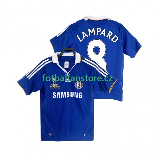 Muži Retro Domácí Dres Chelsea LAMPARD 8 2007 2008 Krátký rukáv