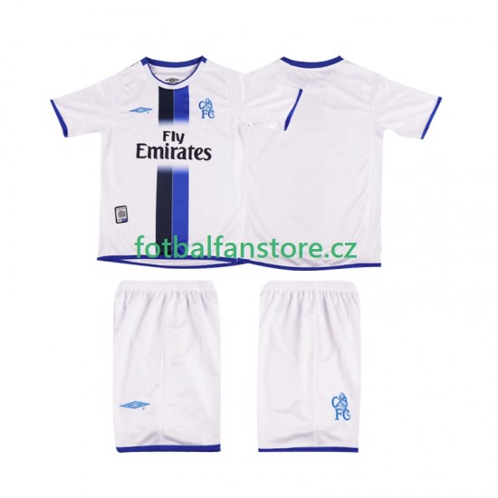 Dětský Retro Venkovní Dres Chelsea 2003 2004 Krátký rukáv