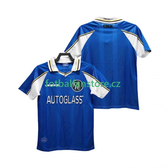 Muži Retro Domácí Dres Chelsea 1997 1999 Krátký rukáv