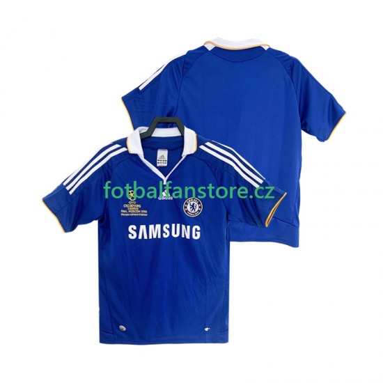 Muži Retro Domácí Dres Chelsea 2007 2008 Krátký rukáv