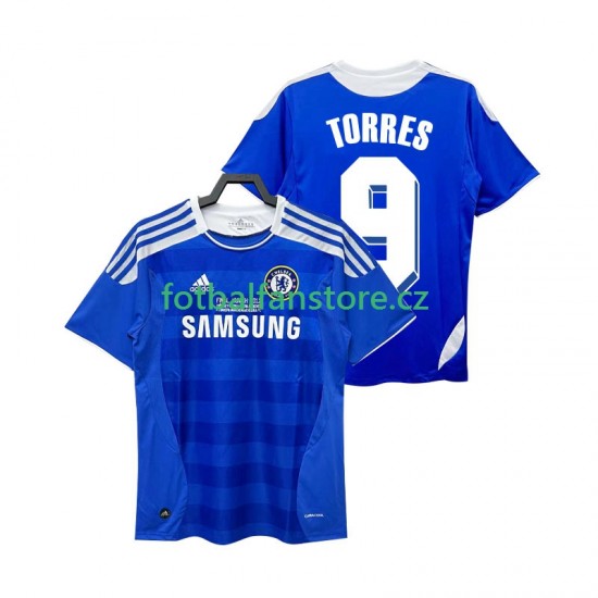 Muži Retro Domácí Dres Chelsea Torres 9 2011 2012 Krátký rukáv Muži Retro Domácí Dres Chelsea Torres 9 2011 2012 Krátký rukáv
