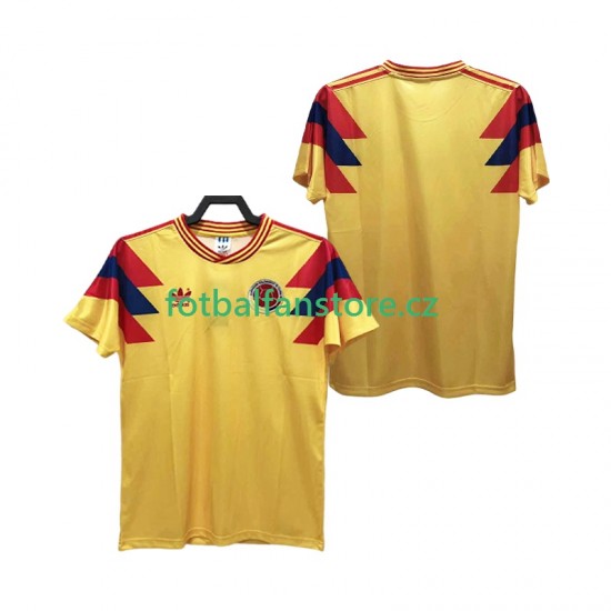 Muži Retro Domácí Dres Kolumbie 1990 Krátký rukáv Muži Retro Domácí Dres Kolumbie 1990 Krátký rukáv