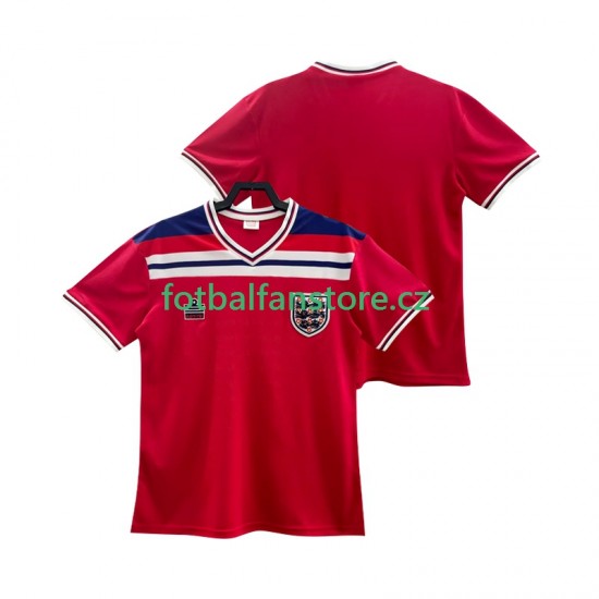 Muži Retro Venkovní Dres Anglie 1982 Krátký rukáv