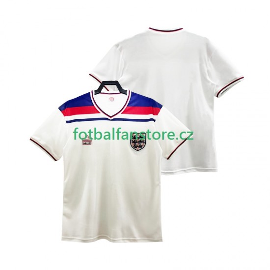 Muži Retro Domácí Dres Anglie 1982 Krátký rukáv
