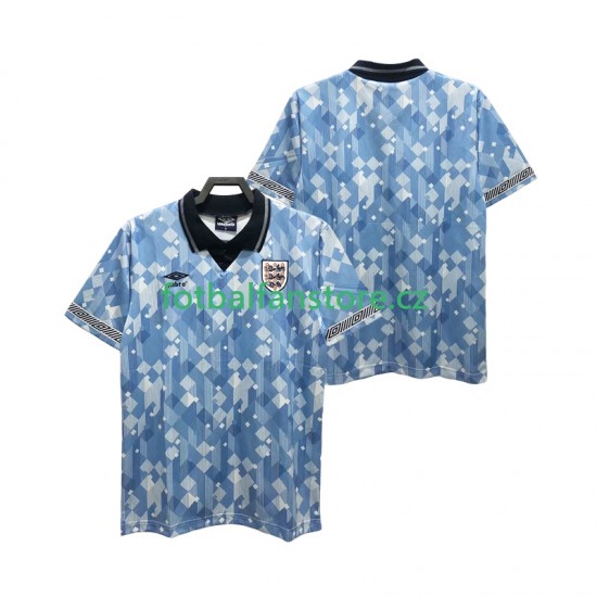 Muži Retro Alternativní Dres Anglie 1990 Krátký rukáv Muži Retro Alternativní Dres Anglie 1990 Krátký rukáv