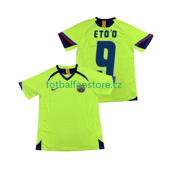 Muži Retro Venkovní Dres FC Barcelona ETOO 9 2005 2006 Krátký rukáv