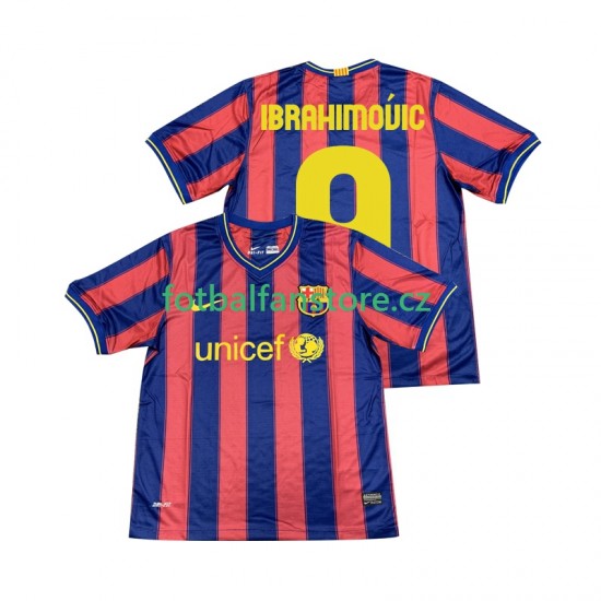 Muži Retro Domácí Dres FC Barcelona Ibrahimovic 9 2009 2010 Krátký rukáv Muži Retro Domácí Dres FC Barcelona Ibrahimovic 9 2009 2010 Krátký rukáv