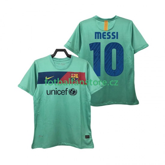 Muži Retro Venkovní Dres FC Barcelona Lionel Messi 10 2010 2011 Krátký rukáv