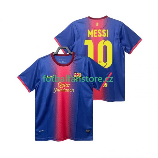 Muži Retro Domácí Dres FC Barcelona Lionel Messi 10 2012 2013 Krátký rukáv