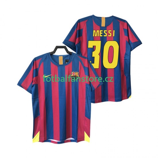Muži Retro Domácí Dres FC Barcelona Lionel Messi 30 2005 2006 Krátký rukáv