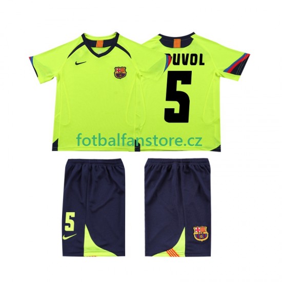 Dětský Retro Venkovní Dres FC Barcelona PUVDL 5 2005 2006 Krátký rukáv
