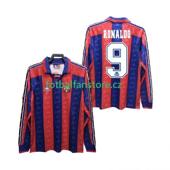 Muži Retro Domácí Dres FC Barcelona RONALDO 9 1996 1997 Dlouhými Rukávy