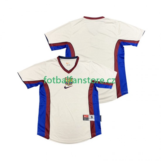 Muži Retro Venkovní Dres FC Barcelona 1998 1999 Krátký rukáv