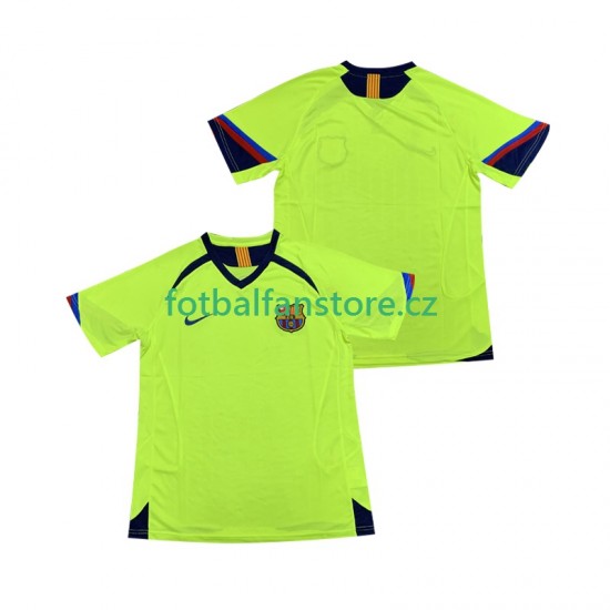 Muži Retro Venkovní Dres FC Barcelona 2005 2006 Krátký rukáv Muži Retro Venkovní Dres FC Barcelona 2005 2006 Krátký rukáv
