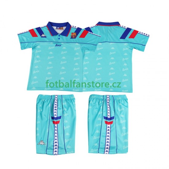 Dětský Retro Venkovní Dres FC Barcelona 1992 1995 Krátký rukáv