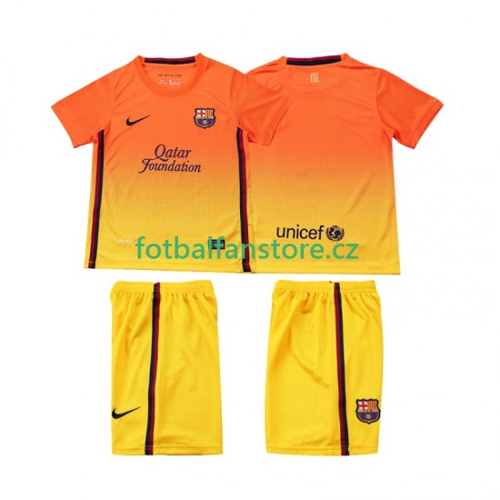 Dětský Retro Venkovní Dres FC Barcelona 2012 2013 Krátký rukáv Dětský Retro Venkovní Dres FC Barcelona 2012 2013 Krátký rukáv