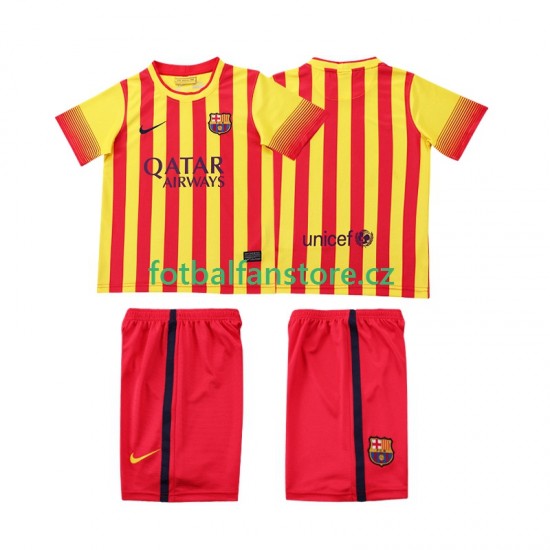 Dětský Retro Venkovní Dres FC Barcelona 2013 2014 Krátký rukáv Dětský Retro Venkovní Dres FC Barcelona 2013 2014 Krátký rukáv