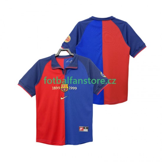 Muži Retro Domácí Dres FC Barcelona 1990 2000 Krátký rukáv