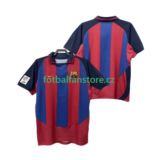 Muži Retro Domácí Dres FC Barcelona 2003 2004 Krátký rukáv