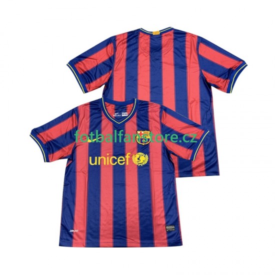 Muži Retro Domácí Dres FC Barcelona 2009 2010 Krátký rukáv
