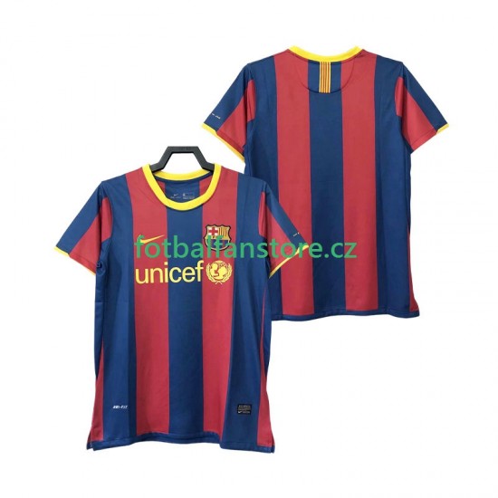 Muži Retro Domácí Dres FC Barcelona 2010 2011 Krátký rukáv
