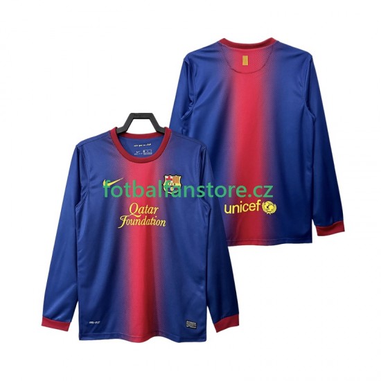 Muži Retro Domácí Dres FC Barcelona 2012 2013 Dlouhými Rukávy