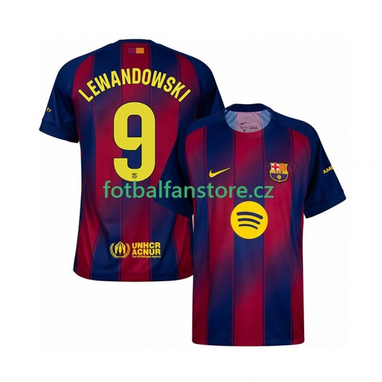 Muži Domácí Dres FC Barcelona Robert Lewandowski 9 2025-2026 Krátký rukáv