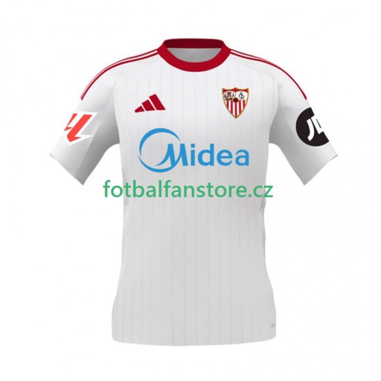 Muži Domácí Dres Sevilla FC 2025-2026 Krátký rukáv Muži Domácí Dres Sevilla FC 2025-2026 Krátký rukáv