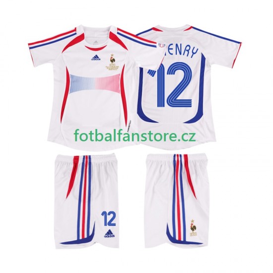 Dětský Retro Venkovní Dres Francie Henry 12 2006 Krátký rukáv