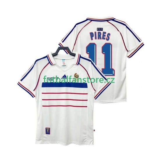 Muži Retro Venkovní Dres Francie PIRES 11 1998 Krátký rukáv