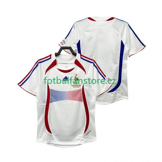Muži Retro Venkovní Dres Francie 2006 Krátký rukáv
