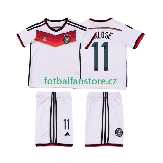 Dětský Retro Domácí Dres Německo KLOSE 11 2014 Krátký rukáv