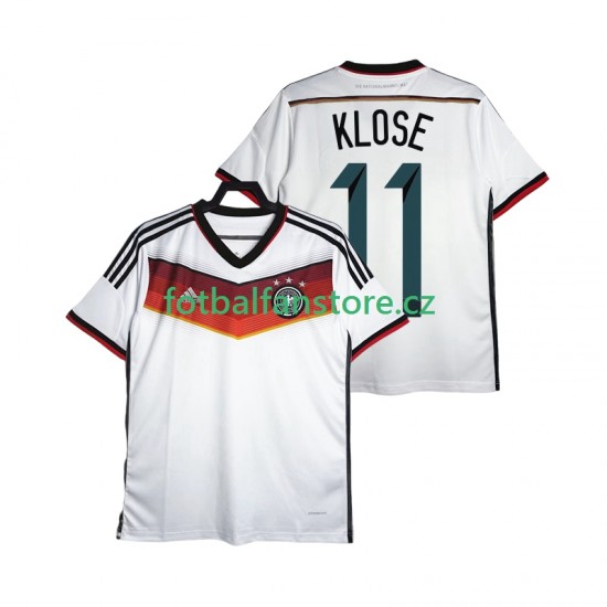 Muži Retro Domácí Dres Německo Klose 11 2014 Krátký rukáv
