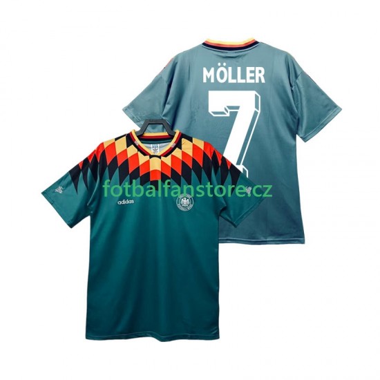 Muži Retro Venkovní Dres Německo MOLLER 7 1994 Krátký rukáv