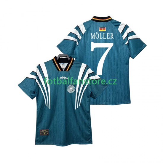Muži Retro Venkovní Dres Německo MOLLER 7 1996 Krátký rukáv Muži Retro Venkovní Dres Německo MOLLER 7 1996 Krátký rukáv