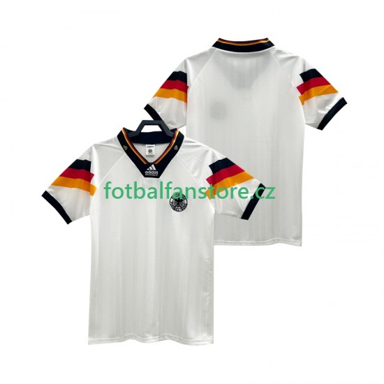 Muži Retro Domácí Dres Německo 1992 Krátký rukáv
