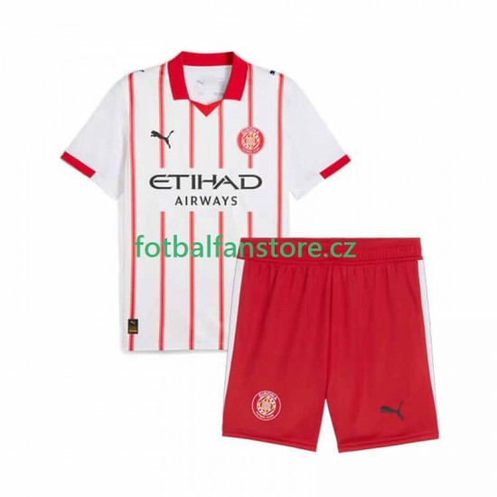 Dětský Domácí Dres Girona 2025-2026 Krátký rukáv