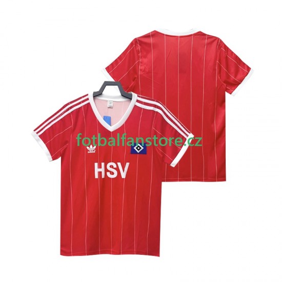 Muži Retro Venkovní Dres Hamburger SV 1983 1984 Krátký rukáv