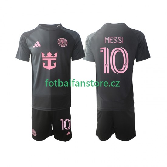Dětský Venkovní Dres Inter Miami Lionel Messi 10 2025 Krátký rukáv Dětský Venkovní Dres Inter Miami Lionel Messi 10 2025 Krátký rukáv
