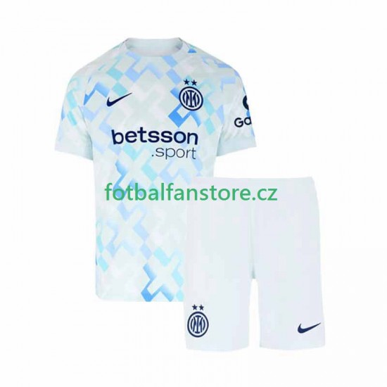 Dětský Venkovní Dres Inter Milán 2025-2026 Krátký rukáv