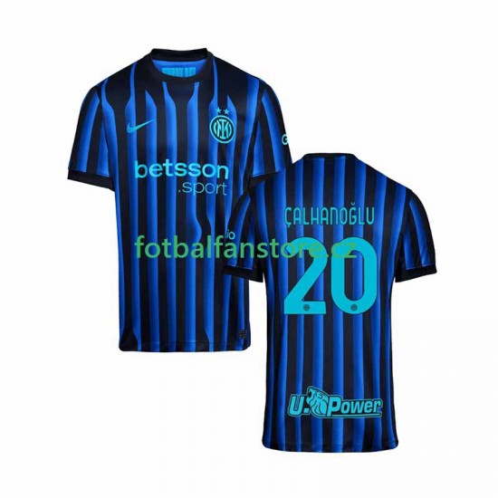 Muži Domácí Dres Inter Milán Hakan Calhanoglu 20 2025-2026 Krátký rukáv Muži Domácí Dres Inter Milán Hakan Calhanoglu 20 2025-2026 Krátký rukáv