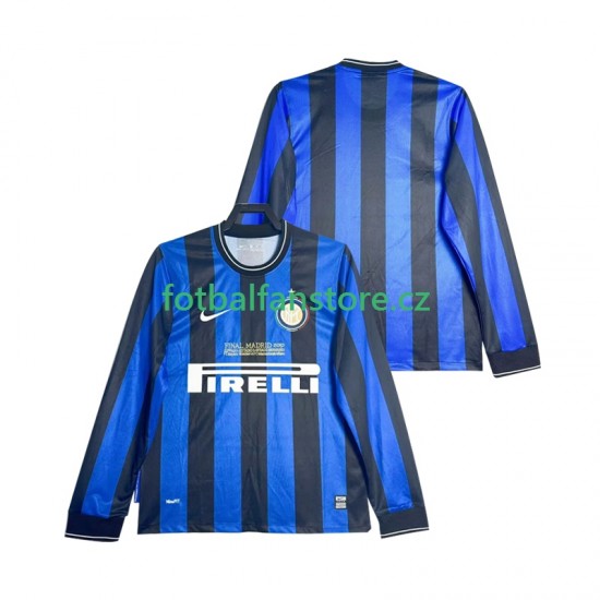 Muži Retro Domácí Dres Inter Milán 2009 2010 Dlouhými Rukávy