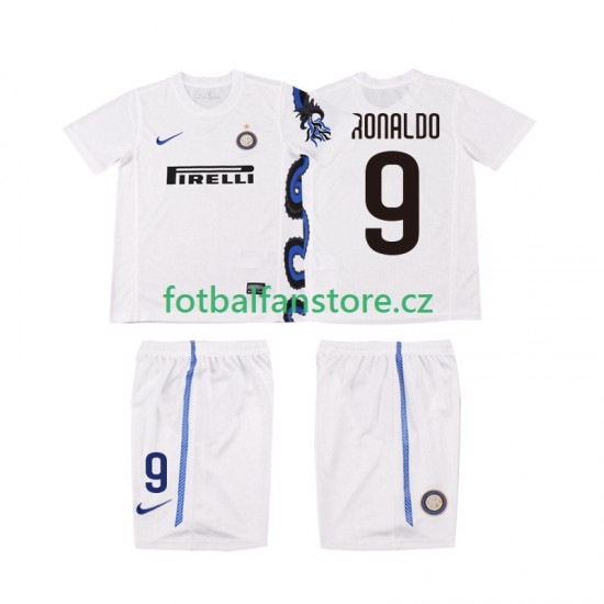 Dětský Retro Venkovní Dres Inter Milán Ronaldo 9 2010 2011 Krátký rukáv