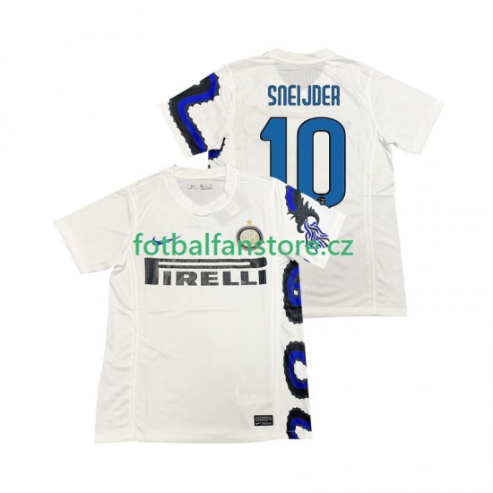 Muži Retro Venkovní Dres Inter Milán SNEIJDER 10 2010 2011 Krátký rukáv
