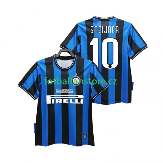 Muži Retro Domácí Dres Inter Milán SNEIJDER 10 2009 2010 Krátký rukáv Muži Retro Domácí Dres Inter Milán SNEIJDER 10 2009 2010 Krátký rukáv